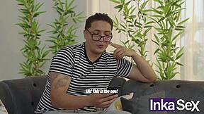 Hey, I discovered my shy brunette employee and fucked her ass! 😏