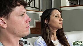 Stepbrother Whips Out His Cock For His Stepsister To Slobber