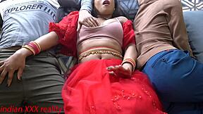 desi step mom spreads ass for missionary creampie with son