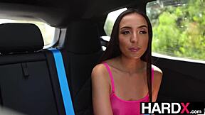 College cutie Sasha Tatcha tries anal with deepthroat and cowgirl on HardX