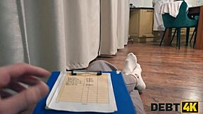 real russian whore punished in anal and pussy for debt