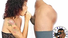 Petite Latina Mila With Big Booty Sucks Monster Cock Then Swallows Every Drop