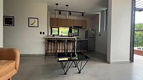 brunette with brown eyes riding