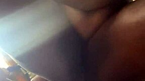 Big ass ebony bounces hard on big black dick!