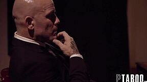 Jill Kassidy plays a college secretary in this scene