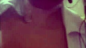 during a video call, a busty trans babe in miniskirt gets her tight ass fucked by a big black monster cock while wearing socks