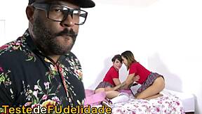 naughty brazilian schoolgirls throw a wild orgy with an older man