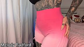 big tits milf gym tights try on haul melody radford xxx