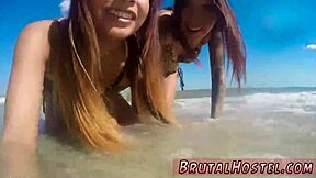 Bdsm Stockings Teen Tourists Felicity and Jade Bound Hard