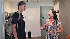 Milf Safada Teaches Latina Stepson with Big Clit Action!