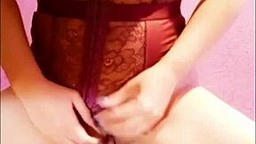 Beautiful Streamer Leaks Pack with Dildo, Corset, Wet Pussy, Tits