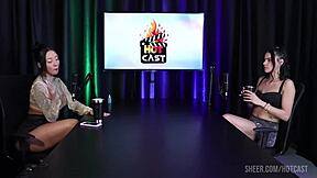 debora andrade's hot cast compilations part 3 in sheer red lingerie