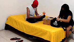 Doll gets fucked by single man after days without, in kinky usa neighbor roleplay with lingerie 😈