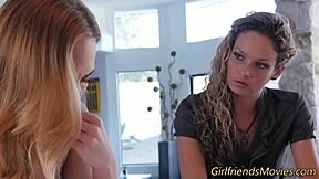 sexy blonde teen licks pussy in heels