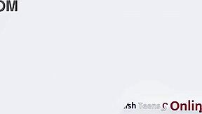 Teen engages in oiled play and footjob in uniform.