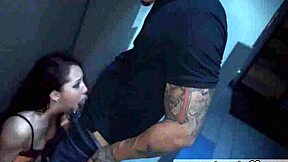 Who knew cash machine leads to pale teen's extreme blowjob domination? 😲