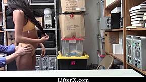 mall cop catches sophia leone stealing multiple items at lifterx.