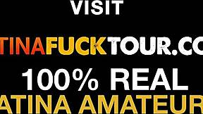 Latina teen handled by stud