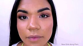 Sexy Latina babe drilled hard during modeling audition