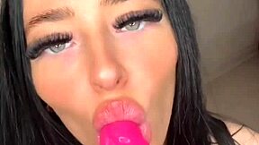 Experience the slutty British girlfriend's horny masturbation and squirting in POV reality