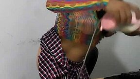 Woman Rides Huge Pink Dildo In Pussy!