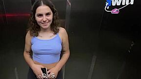 Pickup in Elevator Got Me Bangin My Neighbor, Cummin in Her Mouth, So Hot!