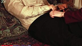 Blonde 18 year old student bangs her strict teacher