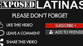 Blonde Guy Fucks Beautiful Latina Teen with Curly Hair on Sofa!