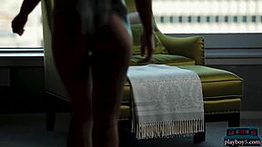 Petite Milf Meghan Leopard Strips Naked?