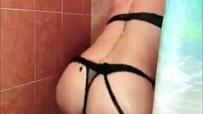 Oh Wow, Latina Mature Amateur Masturbates With Dildo In Shower For First Time!