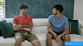 Busty Milf Spencer Scott Seduces Teen 18+ Diego Perez with Pierced Nipples for Hard Action