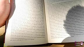 Can you imagine a housewife giving a sloppy blowjob under the table in the backyard?