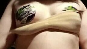 Titty Play With Tiny 18+ Petite Whore In Lingerie And Natural Big Tits