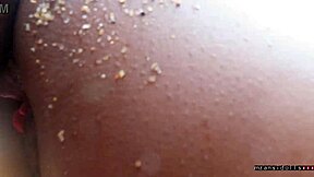 Curvy couple gets naughty with foreplay on a beach vacation. Part 1 heats up fast!