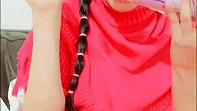 playful blue squirts while masturbating for you