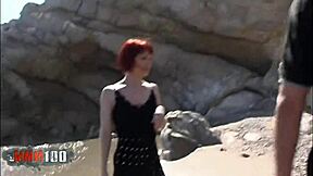 Skinny French Teen Mahylis in Wild Beach Fuck with Alex!