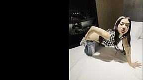 Latina porn casting with 18 year old braces teen and big white cock