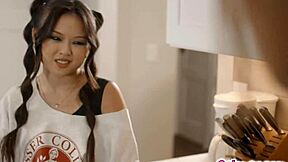 Vivian Taylor bends over for cum on her big ass, then rides in missionary and cowgirl POV.