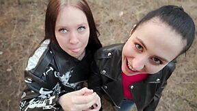 Hot chicks film my cock and earn a massive facial reward!