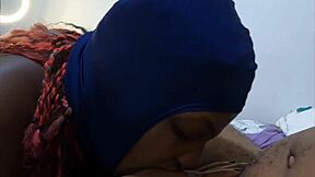 Yea, mind-blowing ski mask ebony cumslut action