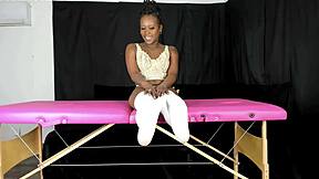 modeling lace vintage lingerie, um, ya know, showin off my petite ebony curves