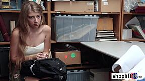 petite brunette teen busted and drilled by bad cop, huh?