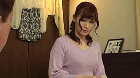 Wow! Japanese Babe Bent Over for Wild Doggy Style Creampie Action!