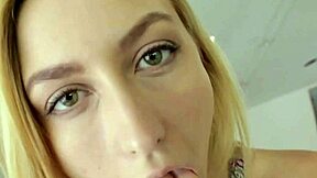 Skinny Teen 18+ Gobbles Cock!