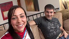 Cute teen cheerleader Ivy Winters bangs her mature stepdad hard! 💥