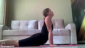 Morning Yoga Turns Into Wild Pussy Play with Vibrator. Who’s Joining Next?