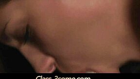 Angel and Miho tease in hot threesome sucking