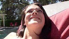 Emily Kae takes thick cum in her tight pussy 😘