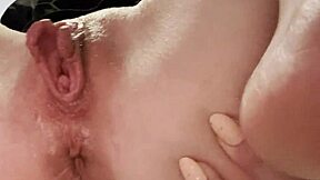 Curvy Beauty's First Anal Fingering with Pussy Vibration and Spitting