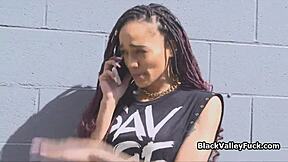 ebony coeds getting wild licking white bully’s pussy in hot 3some